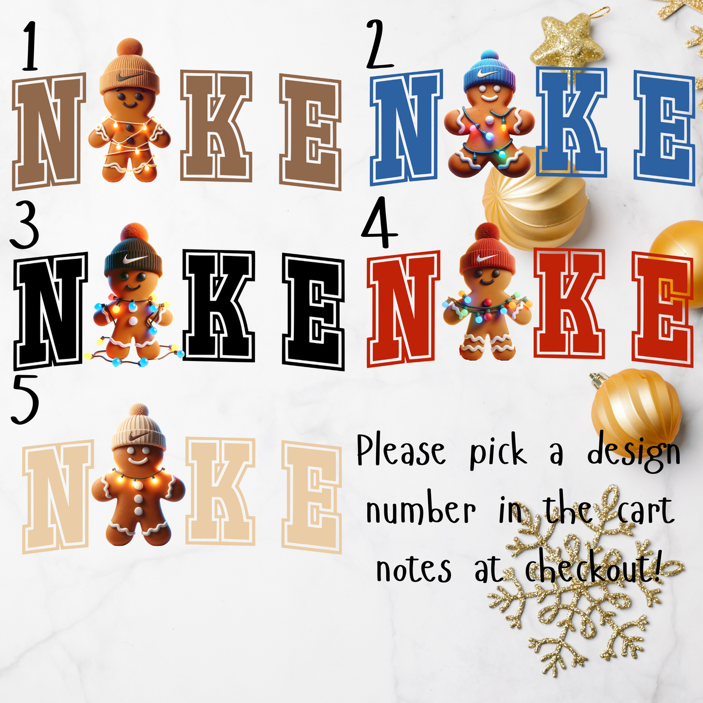 Swoosh Gingerbread Man - Martinez Creations