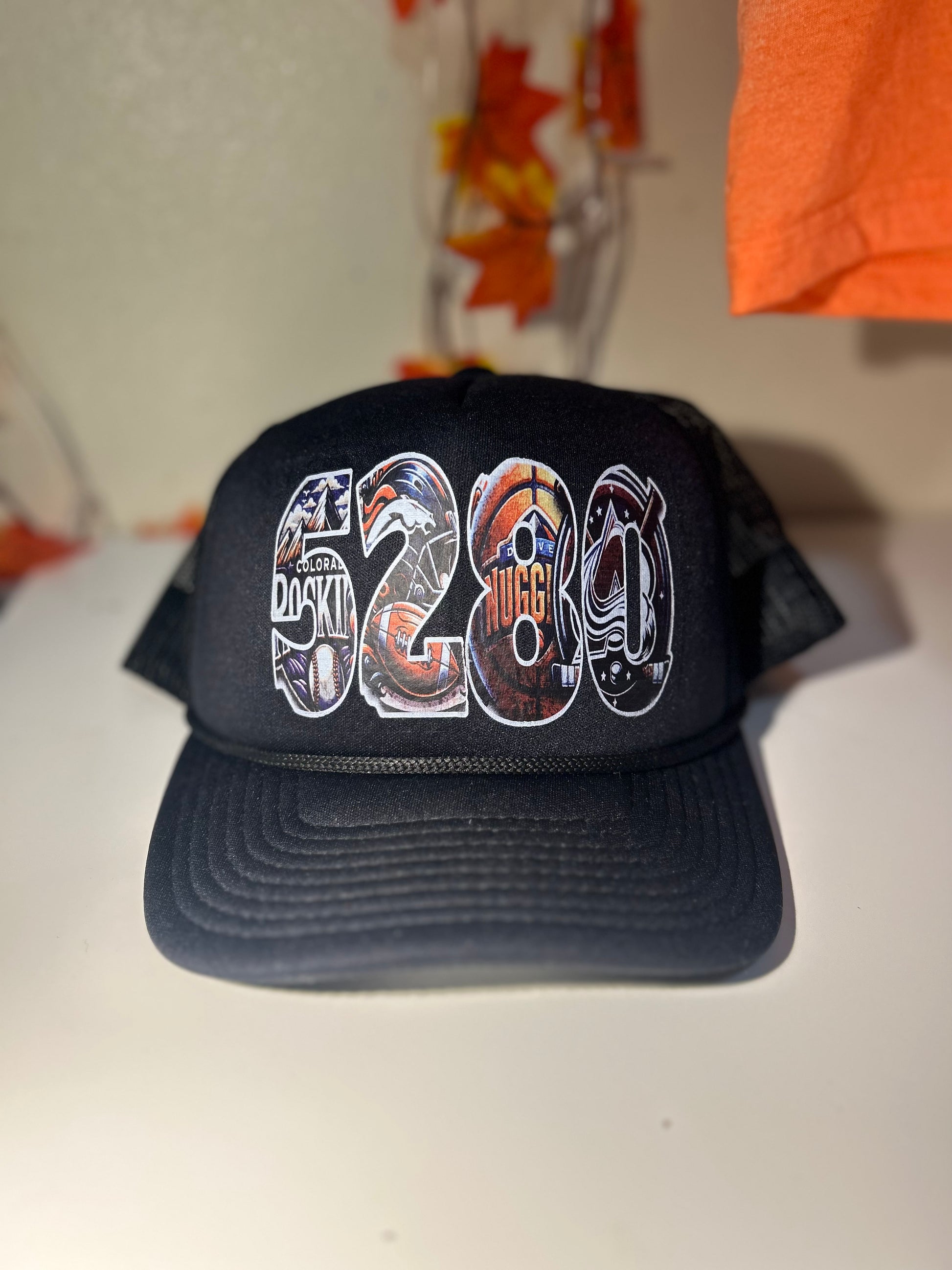 5280 Trucker Hat black mesh - Martinez Creations