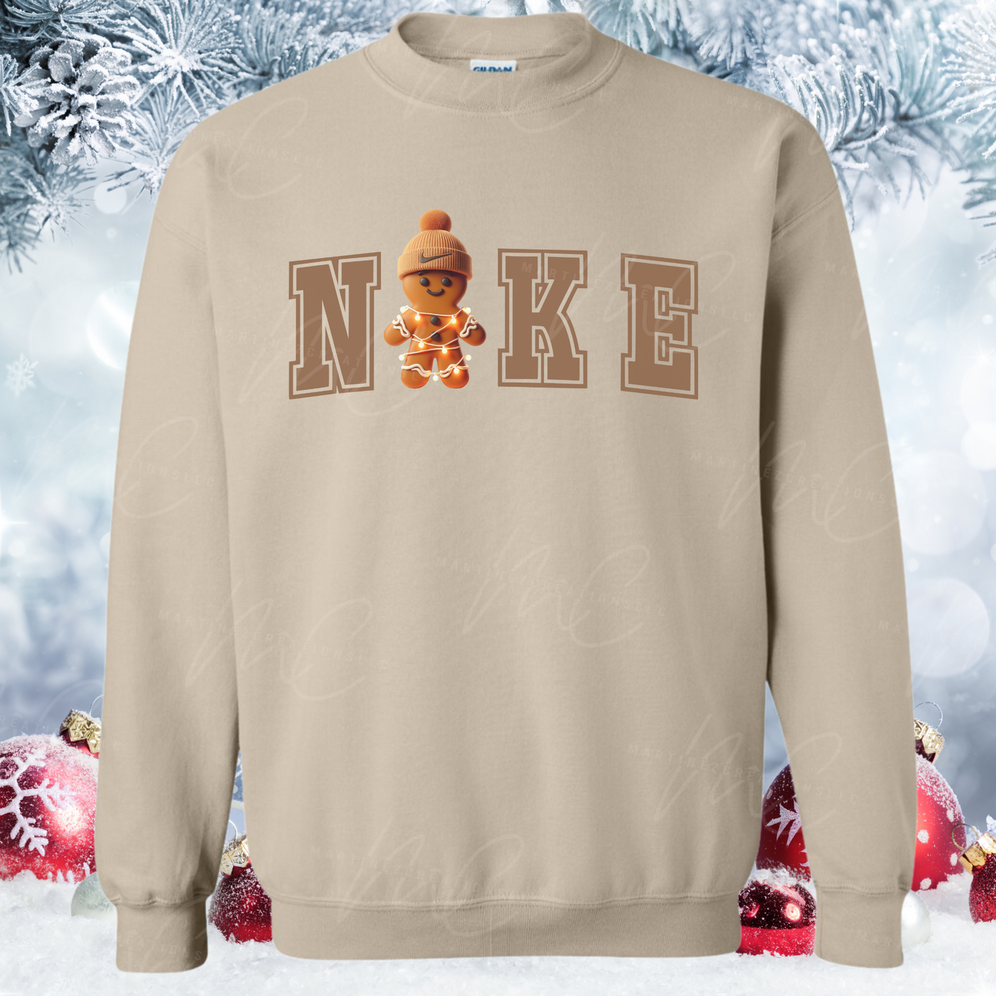 Swoosh Gingerbread Man - Martinez Creations