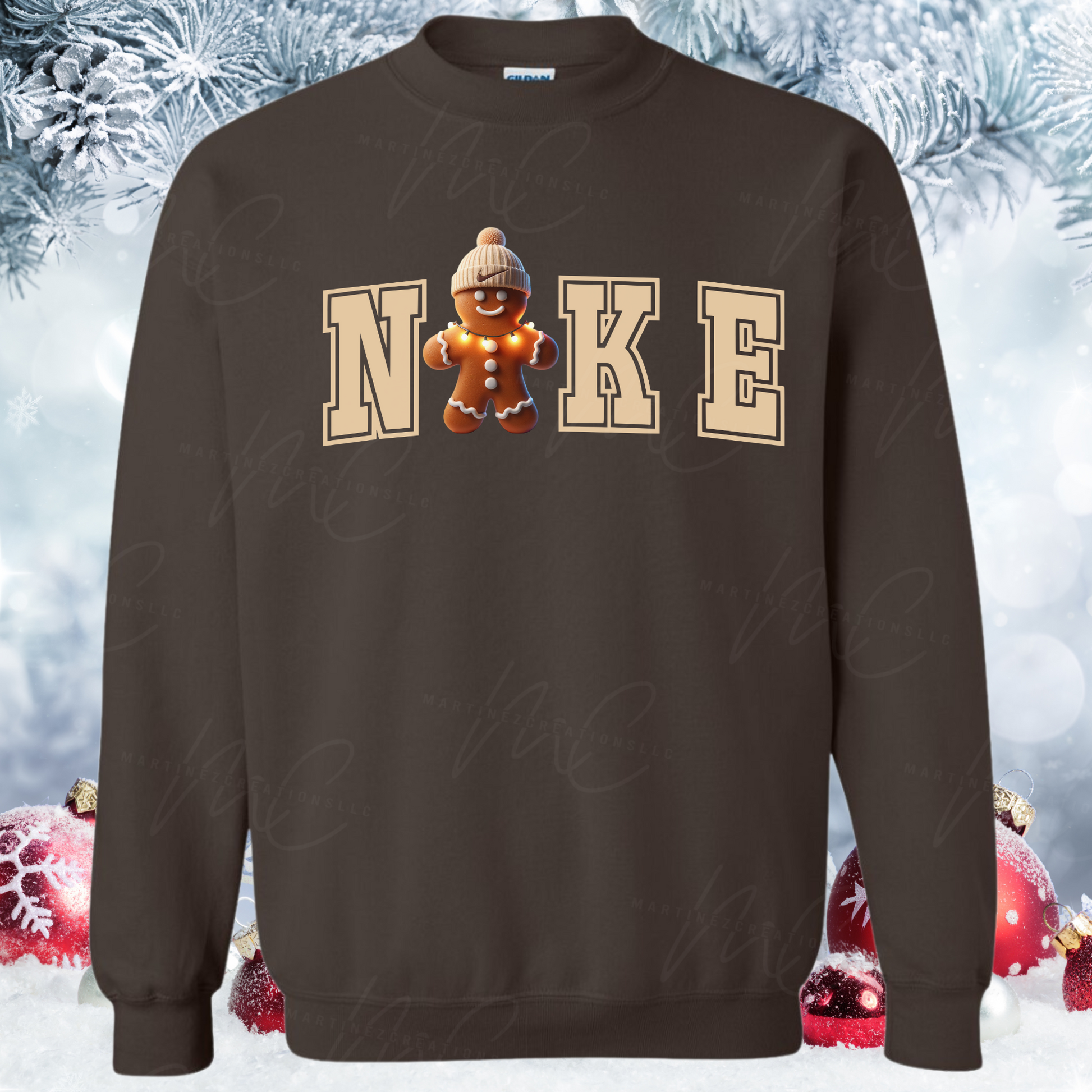 Swoosh Gingerbread Man - Martinez Creations