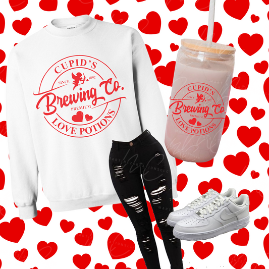 Cupid Brewing Co Bundle ( sweater & glass can)