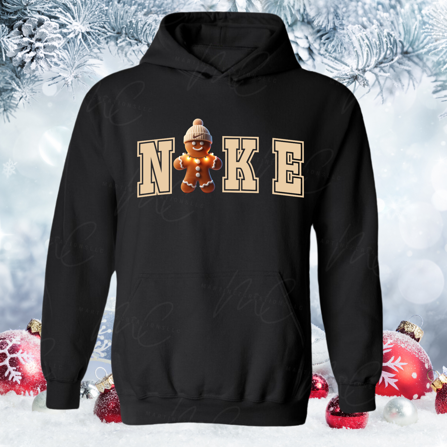 Swoosh Gingerbread Man - Martinez Creations
