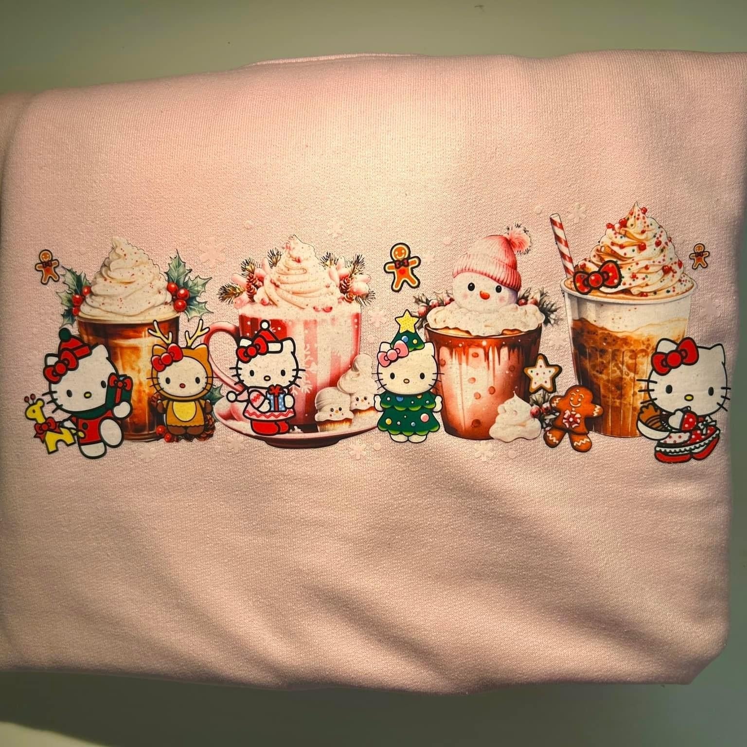 Hello Kitty Cups Christmas Sweater - Martinez Creations